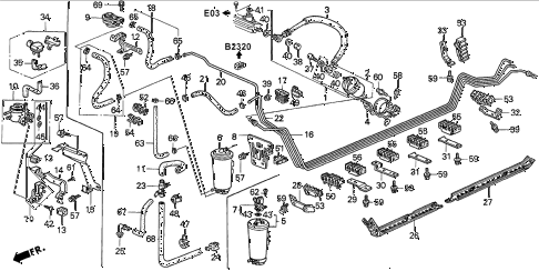 1997 accord SPECIA 2 DOOR 4AT FUEL PIPE (2) diagram 1997 accord SPECIA 2 DOOR 4AT FUEL PIPE (2) diagram