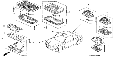 1997 accord EX(LEATHER) 2 DOOR 4AT INTERIOR LIGHT diagram 1997 accord EX(LEATHER) 2 DOOR 4AT INTERIOR LIGHT diagram