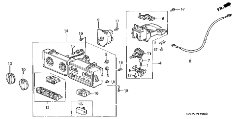 1996 accord LX(ABS) 2 DOOR 4AT HEATER CONTROL diagram 1996 accord LX(ABS) 2 DOOR 4AT HEATER CONTROL diagram