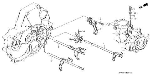 1994 accord EX 2 DOOR 5MT MT SHIFT FORK diagram 1994 accord EX 2 DOOR 5MT MT SHIFT FORK diagram