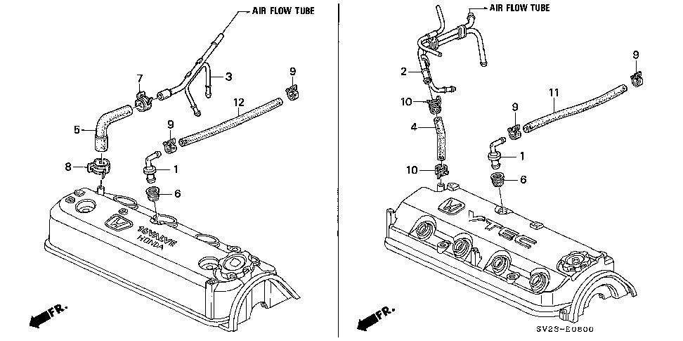 Pcv valve honda accord 1996 #7