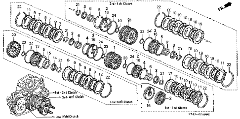 1995 accord DX 4 DOOR 4AT AT CLUTCH diagram 1995 accord DX 4 DOOR 4AT AT CLUTCH diagram