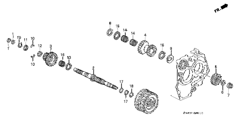 1994 accord EX 4 DOOR 4AT AT SECONDARY SHAFT diagram 1994 accord EX 4 DOOR 4AT AT SECONDARY SHAFT diagram
