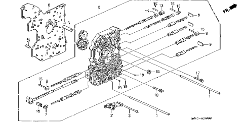 1994 accord LX 4 DOOR 4AT AT MAIN VALVE BODY diagram 1994 accord LX 4 DOOR 4AT AT MAIN VALVE BODY diagram
