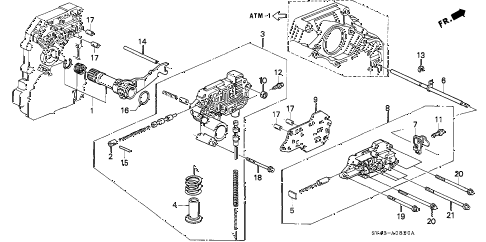 1994 accord LX(ABS) 4 DOOR 4AT AT REGULATOR diagram 1994 accord LX(ABS) 4 DOOR 4AT AT REGULATOR diagram