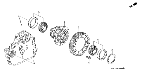 1997 accord DX 4 DOOR 4AT AT DIFFERENTIAL GEAR diagram 1997 accord DX 4 DOOR 4AT AT DIFFERENTIAL GEAR diagram
