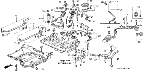 1997 accord SPECIA 4 DOOR 4AT FUEL TANK (2) diagram 1997 accord SPECIA 4 DOOR 4AT FUEL TANK (2) diagram