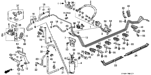 1997 accord LX 4 DOOR 4AT FUEL PIPE (3) diagram 1997 accord LX 4 DOOR 4AT FUEL PIPE (3) diagram