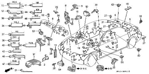 1996 accord DX(SPECIAL VALUE) 4 DOOR 4AT WIRE HARNESS diagram 1996 accord DX(SPECIAL VALUE) 4 DOOR 4AT WIRE HARNESS diagram
