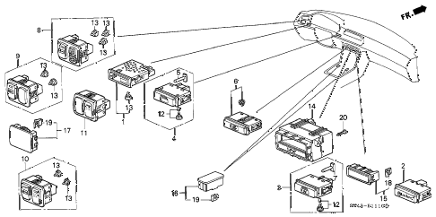 1996 accord DX 4 DOOR 5MT SWITCH diagram 1996 accord DX 4 DOOR 5MT SWITCH diagram