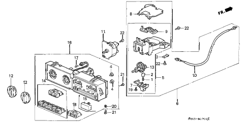 1997 accord EX(LEATHER) 4 DOOR 4AT HEATER CONTROL diagram 1997 accord EX(LEATHER) 4 DOOR 4AT HEATER CONTROL diagram