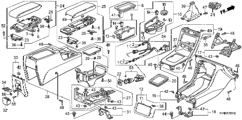 1995 accord LX(ABS) 4 DOOR 5MT CONSOLE diagram 1995 accord LX(ABS) 4 DOOR 5MT CONSOLE diagram
