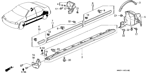 1995 accord LX(ABS) 4 DOOR 5MT PROTECTOR diagram 1995 accord LX(ABS) 4 DOOR 5MT PROTECTOR diagram