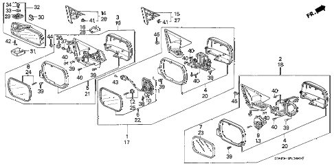 1997 accord LX 4 DOOR 5MT MIRROR diagram 1997 accord LX 4 DOOR 5MT MIRROR diagram