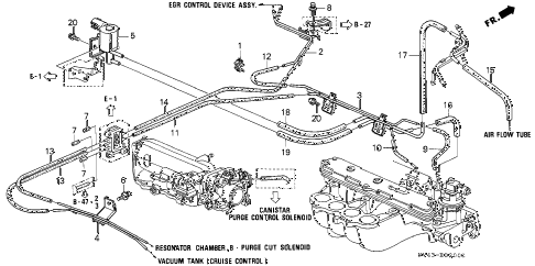 1996 accord LX 4 DOOR 5MT INSTALL PIPE - TUBING diagram 1996 accord LX 4 DOOR 5MT INSTALL PIPE - TUBING diagram