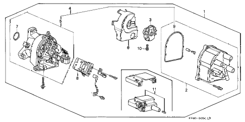 1995 accord LX 4 DOOR 4AT DISTRIBUTOR (TEC) diagram 1995 accord LX 4 DOOR 4AT DISTRIBUTOR (TEC) diagram