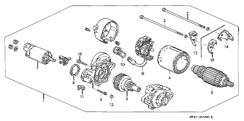 1997 accord DXV(VP) 4 DOOR 4AT STARTER MOTOR (MITSUBA) diagram 1997 accord DXV(VP) 4 DOOR 4AT STARTER MOTOR (MITSUBA) diagram