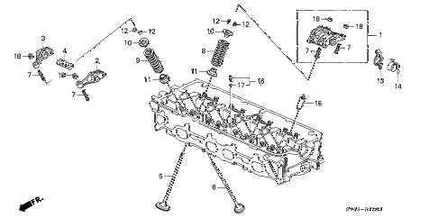 1994 accord EX(LEATHER) 4 DOOR 4AT VALVE - ROCKER ARM (2) diagram 1994 accord EX(LEATHER) 4 DOOR 4AT VALVE - ROCKER ARM (2) diagram