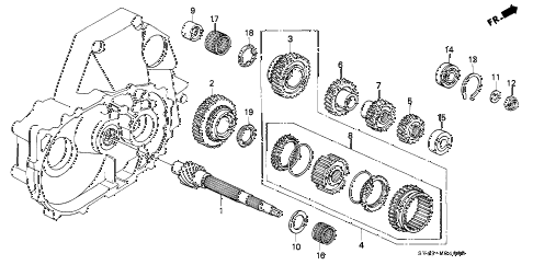 1997 accord DX 4 DOOR 5MT MT COUNTERSHAFT diagram 1997 accord DX 4 DOOR 5MT MT COUNTERSHAFT diagram