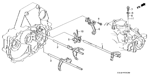 1995 accord DX 4 DOOR 5MT MT SHIFT FORK diagram 1995 accord DX 4 DOOR 5MT MT SHIFT FORK diagram