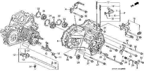 1997 accord EX 5 DOOR 4AT AT TRANSMISSION HOUSING diagram 1997 accord EX 5 DOOR 4AT AT TRANSMISSION HOUSING diagram