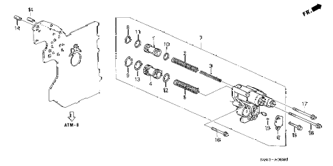 1995 accord EX 5 DOOR 4AT AT ACCUMULATOR BODY diagram 1995 accord EX 5 DOOR 4AT AT ACCUMULATOR BODY diagram