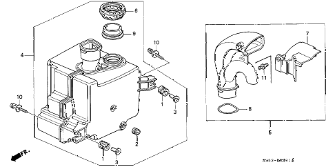 1994 accord LX 5 DOOR 4AT RESONATOR CHAMBER diagram 1994 accord LX 5 DOOR 4AT RESONATOR CHAMBER diagram