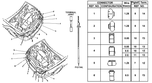 1997 accord EX 5 DOOR 4AT ELECTRICAL CONNECTORS (FR.) diagram 1997 accord EX 5 DOOR 4AT ELECTRICAL CONNECTORS (FR.) diagram