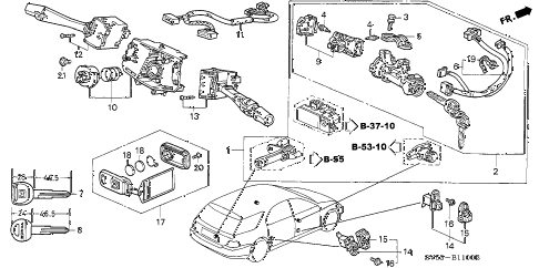 1996 accord EX 5 DOOR 4AT COMBINATION SWITCH diagram 1996 accord EX 5 DOOR 4AT COMBINATION SWITCH diagram
