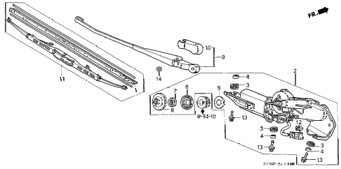 1997 accord LX 5 DOOR 5MT REAR WIPER diagram 1997 accord LX 5 DOOR 5MT REAR WIPER diagram