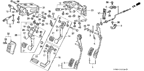 1995 accord EX 5 DOOR 4AT PEDAL diagram 1995 accord EX 5 DOOR 4AT PEDAL diagram