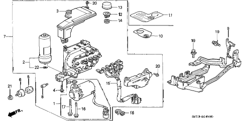 1995 accord EX 5 DOOR 4AT ABS MODULATOR diagram 1995 accord EX 5 DOOR 4AT ABS MODULATOR diagram