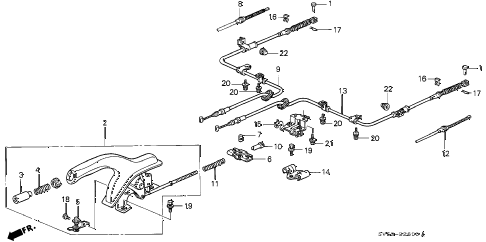 1994 accord EX 5 DOOR 4AT PARKING BRAKE diagram 1994 accord EX 5 DOOR 4AT PARKING BRAKE diagram