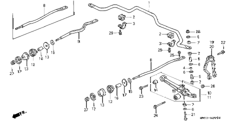 1994 accord LX 5 DOOR 5MT FRONT LOWER ARM diagram 1994 accord LX 5 DOOR 5MT FRONT LOWER ARM diagram