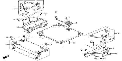 1996 accord EX 5 DOOR 4AT REAR FLOOR BOX diagram 1996 accord EX 5 DOOR 4AT REAR FLOOR BOX diagram