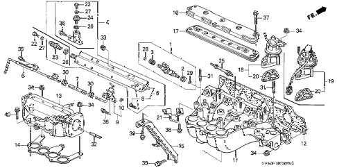 1996 accord LX 5 DOOR 4AT INTAKE MANIFOLD diagram 1996 accord LX 5 DOOR 4AT INTAKE MANIFOLD diagram