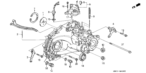 1994 accord LX 5 DOOR 5MT MT TRANSMISSION HOUSING diagram 1994 accord LX 5 DOOR 5MT MT TRANSMISSION HOUSING diagram
