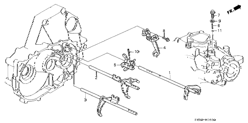 1997 accord LX 5 DOOR 5MT MT SHIFT FORK diagram 1997 accord LX 5 DOOR 5MT MT SHIFT FORK diagram