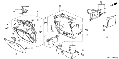 2000 odyssey LX 5 DOOR 4AT CONSOLE (1) diagram 2000 odyssey LX 5 DOOR 4AT CONSOLE (1) diagram