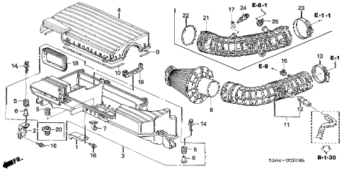 2006 s2000 S2000 2 DOOR 6MT AIR CLEANER diagram 2006 s2000 S2000 2 DOOR 6MT AIR CLEANER diagram
