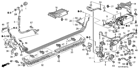 2000 s2000 S2000 2 DOOR 6MT FUEL PIPE diagram 2000 s2000 S2000 2 DOOR 6MT FUEL PIPE diagram