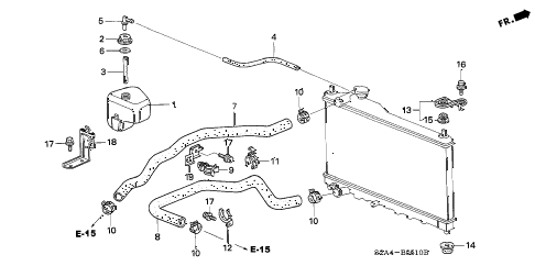 2007 s2000 S2000 2 DOOR 6MT RADIATOR HOSE diagram 2007 s2000 S2000 2 DOOR 6MT RADIATOR HOSE diagram