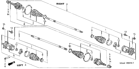 2002 s2000 S2000 2 DOOR 6MT REAR DRIVESHAFT diagram 2002 s2000 S2000 2 DOOR 6MT REAR DRIVESHAFT diagram