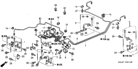2003 s2000 S2000 2 DOOR 6MT BRAKE LINES (ABS) (- 2003 s2000 S2000 2 DOOR 6MT BRAKE LINES (ABS) (-
