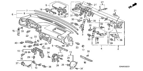 2007 s2000 S2000 2 DOOR 6MT INSTRUMENT PANEL diagram 2007 s2000 S2000 2 DOOR 6MT INSTRUMENT PANEL diagram