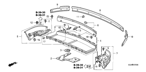 2000 s2000 S2000 2 DOOR 6MT REAR TRAY diagram 2000 s2000 S2000 2 DOOR 6MT REAR TRAY diagram