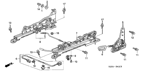 2006 s2000 S2000 2 DOOR 6MT SEAT COMPONENTS (L.) ( 2006 s2000 S2000 2 DOOR 6MT SEAT COMPONENTS (L.) (
