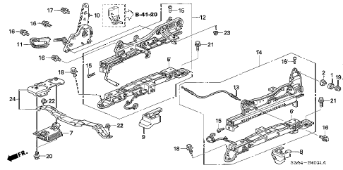 2007 s2000 S2000 2 DOOR 6MT SEAT COMPONENTS (R.) ( 2007 s2000 S2000 2 DOOR 6MT SEAT COMPONENTS (R.) (