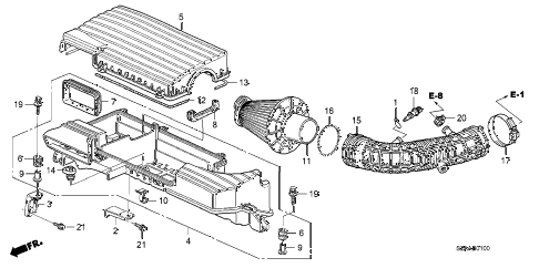 2008 s2000 CR 2 DOOR 6MT AIR CLEANER diagram 2008 s2000 CR 2 DOOR 6MT AIR CLEANER diagram