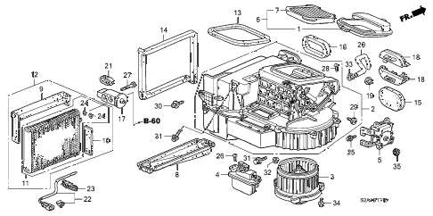2008 s2000 BASE 2 DOOR 6MT HEATER BLOWER diagram 2008 s2000 BASE 2 DOOR 6MT HEATER BLOWER diagram